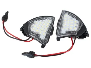 2x LED Umfeldbeleuchtung Spiegel 18 SMD für VW Golf 5 Passat 3BG B5 3C B6 Sharan