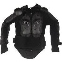 FunSport-Factory Brustprotektor Protektorenjacke Protektor Körperschutz Motorrad Schwarz (Einzelartikel, Einzelprotektor, Arme, Schultern, Rücken, Brust), Hartschalen-Protektoren an Armen, Schultern & Rücken
