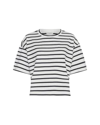 msch copenhagen - MSCHLeana Tee STP Egret Sky Cap - Gr. - S