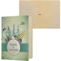 kwmobile Etui Reisepass Kunststoff Schutzhülle Ausweis Hülle Impfpass Schutz, Cover Reisepasshülle Ausweishülle in Reisen und Entdecken Design