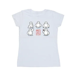 Disney Damen/Damen Big Hero 6 Baymax Viele Posen T-Shirt aus Baumwolle (Weiß)