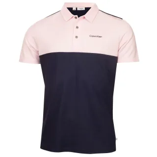 Calvin Klein - Poloshirt für Herren, Mit Kragen (Marine/Pink)