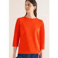 CECIL 3/4-Arm-Shirt mit Kordelzug am Saum