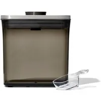 OXO SteeL Aufbewahrungssystem Steel Coffee POP‑Behälter mit Dosierlöffel, Edelstahl, Kunststoff, Silikon, (1-tlg), getönter Behälter schützt den Kaffee vor UV-Licht
