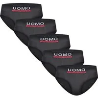 emeco Slip 5er Herren Slips Unterhosen Microfaser Unterwäsche Slip schwarz 9951