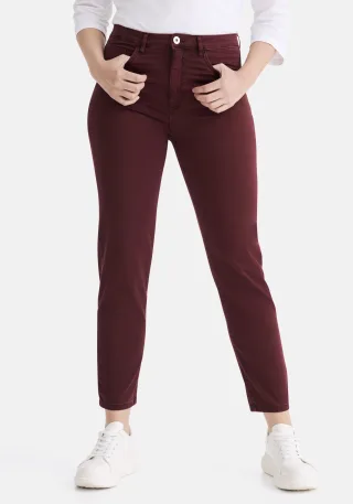 STOOKER WOMEN 5-Pocket-Jeans "Nizza Denim Basic Tapered Fit Jeans" Tapered Fit Casual Clean Wash Denim Jeans für Damen