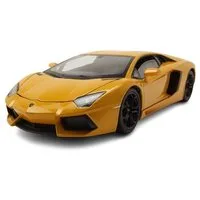 Welly Modellauto Lamborghini Aventador LP700-4 2011 gelb metallic, Maßstab 1:24