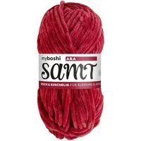 myboshi Samt Wolle, Chenille Garn Häkelwolle, 100 m (1-St., Samt Wolle Original Chenille Garn), Uni