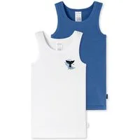Schiesser Unterhemd Fine Rib (2-St) Achselhemd, Tanktop, Unterziehshirt