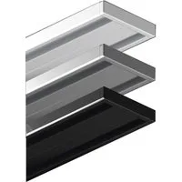 Garduna Vorhangschiene Wendeschiene, Aluminium, 1 oder 2-läufig, Aluminium