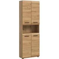 Lomadox Hochschrank IGGESUND-158 60 cm breit in Eiche