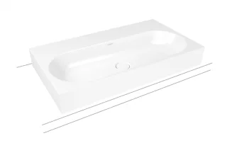 Kaldewei Aufsatzwaschtisch CENTRO, Modell 3058 ohne Überlauf 900x500mm, 903106033001 903106033001