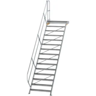 Munk Treppe mit Plattform 45° Stufenbreite 1000 mm - 600475