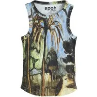 Next Trägertop Geripptes Racerback-Trägertop mit Grafik, Monet (1-tlg)
