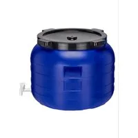 Garronda Regentonne 100L BPA-freies Fass mit Hahn Universalfass für Garten GD-0092, Blau, 100 l, (1-tlg), BPA-Frei