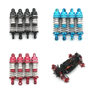 4PCS Upgraded Metal Parts Oil Filled Shock Absorbers Dampers for 1/14 ZD Racing MT16 Rlaarlo JIUSI MT14R PT14R RC Cars V