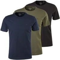 s.Oliver T-Shirt Casual (2-tlg) mit Logo, schlicht, unifarben, Basic, moderner Look im 2er Pack