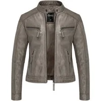 REPUBLIX Lederjacke WINONA Echtleder Damen Biker Zipper Jacke