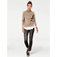 heine Strickpullover Rollkragen-Pullover Langarm Feinstrick