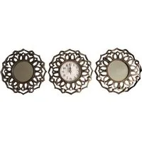 Myflair Möbel & Accessoires Dekospiegel 3tlg. Wanddekoset (Set, 3-St), Wandspiegel, Landhaus, rund