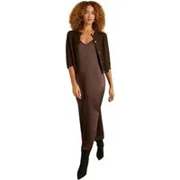 Love & Roses Strickkleid Love & Roses 2-in-1 Strick-Trägerkleid, Regular (2-tlg)