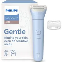 Philips Elektrorasierer Lady Shaver Series 6000, Aufsätze: 1, kabelloser Rasierer, nass und trocken, inkl. Trimmeraufsatz