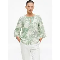s.Oliver Kurzarmbluse Bluse Tunika-Bluse aus Viskose