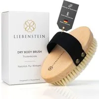 Liebenstein Körperbürste, 1-tlg., mit Naturborsten für Massage, Peeling & Lymphfluss – Made in Germany