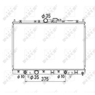 NRF Motork?hler gel?tet Mitsubishi Pajero Pinin 53686
