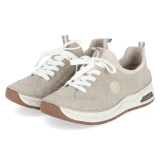 Rieker Slip-On-Sneaker - Gr. 37 - Beige - Textil & Synthetik