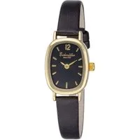 Eichmüller Quarzuhr Klassische Damenuhr RE1085 Goldfarben Schwarz 20x26 mm