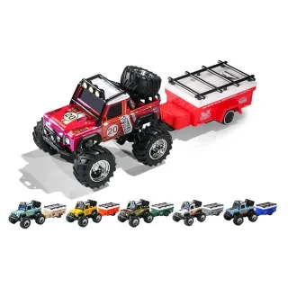 TRASPED HG4-335 RTR 1/64 2.4G RWD Mini Alloy RC Car Cyber Off-Road Climbing Truck Cool Appearance LED Light Shock Absorp