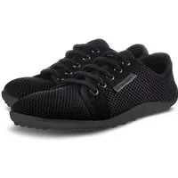 Leguano Aktiv Lavaschwarz, schwarze Sohle Barfußschuh