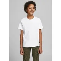 Jack & Jones Junior Rundhalsshirt JJEORGANIC figurbetont, atmungsaktiv, kombinierbar unifarben, casual, slim fit, Jersey, Rundhals