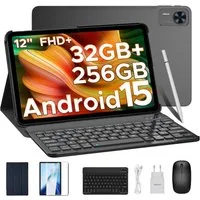DOOGEE T36 Android 15 Tablet mit Tastatur/Stift/Maus/Hülle, 8+256 GB Games Tablet (12", 256 GB, 15, 4G, 12"FHD+ Display,8800 mAh, 10-W-Schnellladefunktion,7,9 mm ultradünn)