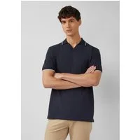 s.Oliver Kurzarmshirt Polo-Shirt Poloshirt aus Flammgarn-Piqué mit Kontrastabschlüssen