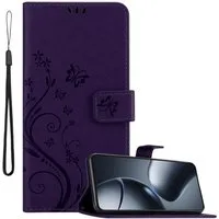 Cadorabo Handyhülle für Xiaomi 14T Pro Hülle Xiaomi 14T Pro, Hülle Schutzhülle Blumen Flower mit Standfunktion Kartenfach Magnet