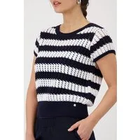 Monari Strickpullover Regular fit mit Ajour-Muster