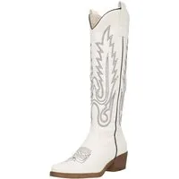 Salinyang Damen Cowboy Boots mit Stickerei – Western Boots im Cowboystil Stiefel