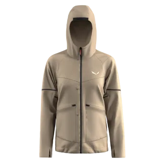 SALEWA - Puez Hemp Durastretch Hybrid 2 in 1 Jacke Damen - Beige (Gr.42)