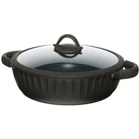 RESTO Kitchenware Bräter Ascella, Schmortopf antihaftbeschichtet und spülmaschinenfest, Aluminiumguss (2-tlg), Geeignet für alle Herdarten, auch Induktion, im Geschenkkarton