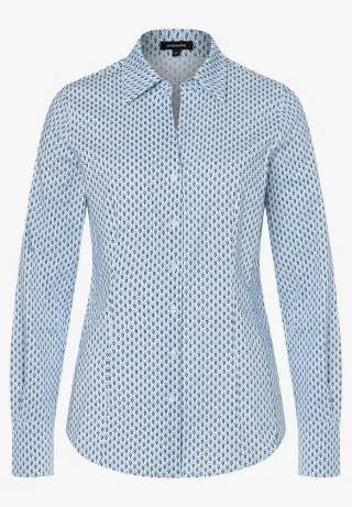 MORE & MORE - Hemdbluse blau - Gr. - 46