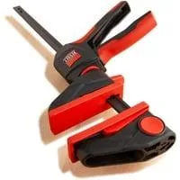 Einhandzwinge mit drehbarem Griff EZ360-60 schwarz/rot, 600 / 80