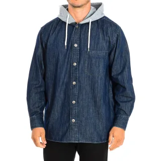 Regular Fit Jacke mit hohem Kragen und verstellbarer Kapuze TMC009-DM081 man