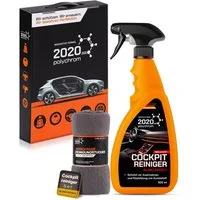 2020 Polychrom Cockpit Reiniger 500 ml – Glanz Effekt, UV-Schutz, Antistatik, Cockpit-Reiniger (Für Kunststoff, Vinyl und Armaturenbrett-Reinigung)