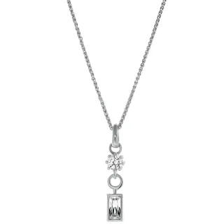 Orphelia 'Madelyn' Damen-Anhänger aus 925er Sterlingsilber mit Kette – Silber ZH-7583