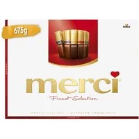 Merci Schokolade, merci Finest Selection Grosse Vielfalt Geschenkverpackung 675g