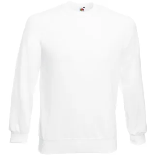 Fruit Of The Loom Herren Raglan-Ärmel Belcoro® Sweatshirt (Weiß)