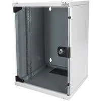 Professional 254 mm (10") Wandgehäuse - 312x300 mm (BxT), IT-Schrank grau, 9 Höheneinheiten
