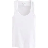 Next Shirttop Geripptes Premium Trägertop mit U-Ausschnitt (1-tlg)